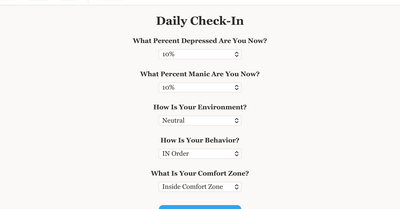 Daily Check-In tool